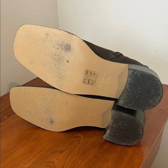 Everlane Beige Leather Sole Ankle Boots - Picture 4 of 5